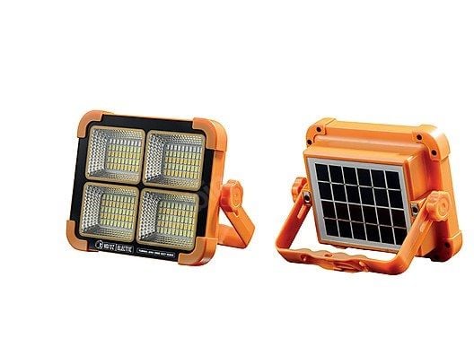 Horoz Turbo 200 Güneş Enerjili Solar 200 W LED Projektör Taşınabilir Sarı Beyaz ve Çakar Işık Lamba