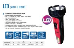Klaus Şarjlı El Feneri 3+3W 600 mAh KE47711