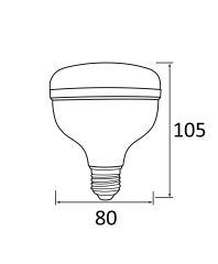 Horoz Crystal-20 20w Led Ampul Beyaz 6400k Tezgah Aydınlatma