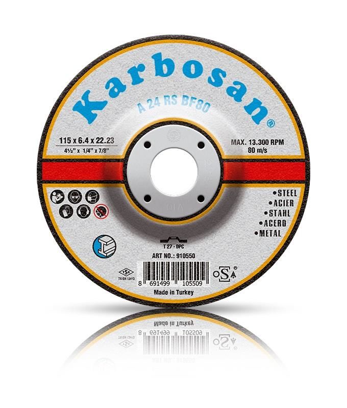 Karbosan Çapak Alma Diski 115 x 6.4 x 22.23