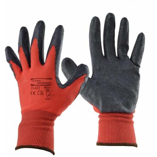 Universal Techno C-432 Latex Kaplama Camcı Eldiven No:9