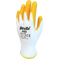 Beybi Pn5 Örme Nitril Sarı Iş Eldiveni 10 Beden