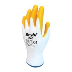 Beybi Pn5 Örme Nitril Sarı Iş Eldiveni 10 Beden