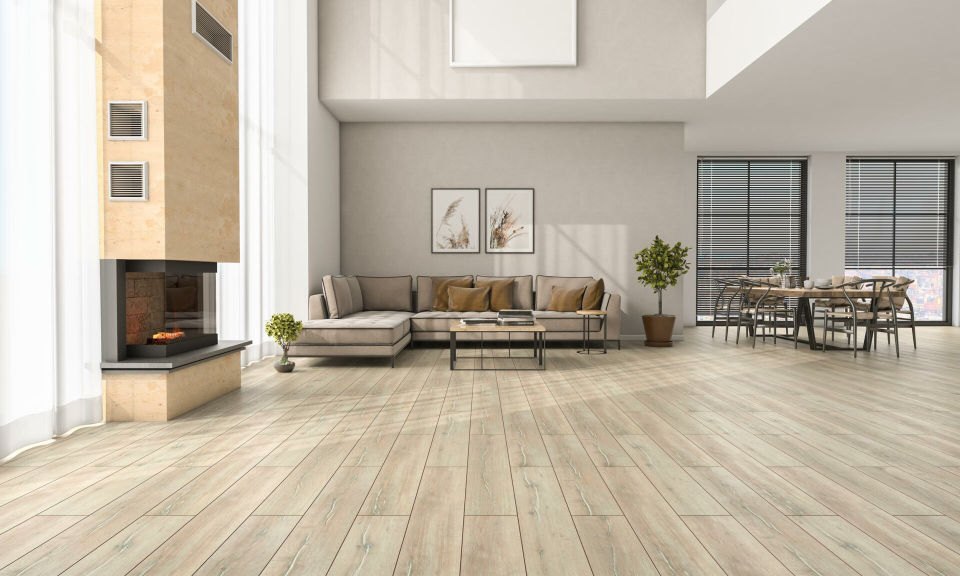 FloorPan Urban Genova 8mm 32. Sınıf Dört Tarafı Derzli Laminat Parke