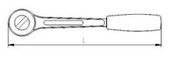 İzeltaş 3/4'' 510 mm Cırcır kolu 151 06 4510