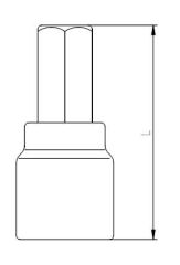 İzeltaş Lokmalı Allen Uç 6mm 1113 06 1106