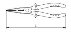 İzeltaş Uzun Kargaburun Eğri Uçlu Rod Seri - 180 mm