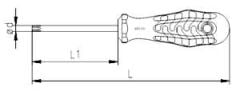 İzeltaş Torx® Uçlu Tornavida 40mm