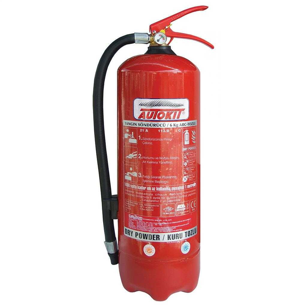 Autokit Yangın Söndürücü - 6 Kg.  Tsen 615 Abc