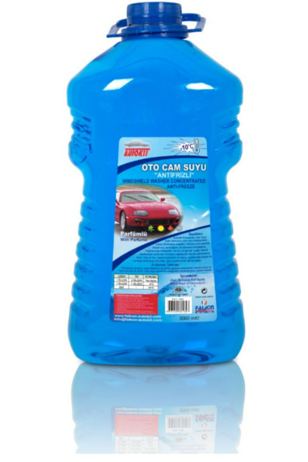 3 Litre -10 Derece Antifirizli Parfümlü Oto Cam Suyu