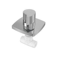 Mega 1/2'' Ankastre Ara Kesme Valfi ABS YUVARLAK KARE PANEL