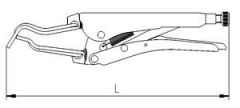 İzeltaş Kaynakçı Ayarlı Pense (Boru için) 200mm