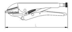 İzeltaş Kaynakçı Ayarlı Pense (Düz Ağız) 200mm