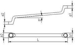 İzeltaş Yıldız İki Ağız Anahtar 18*19 mm - 0430 03 1819