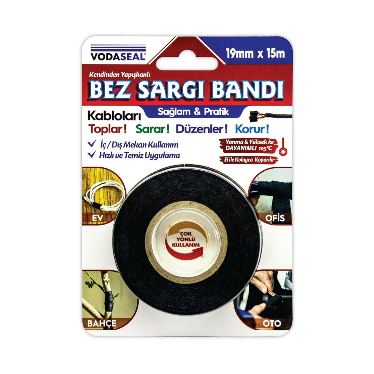 Vodaseal Bez Sargı  Bandı 19 mm x 15 metre