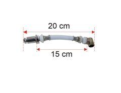 Gömme Rezervuar Taharat Çubuğu Esnek 20 cm Kısa Boylu Yumşak Dirsekli
