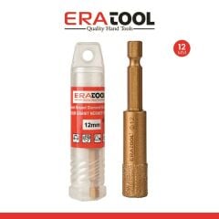 EraTool 12 mm Mermer Granit Fayans Delik Delme Panç Hex Bits Saplı